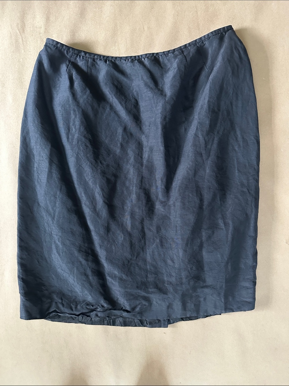 Preston & York Silk/Linen Pencil Skirt